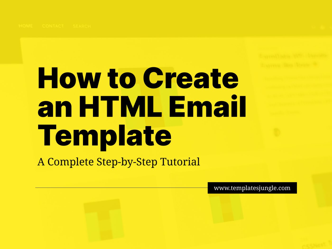 Create HTML Email Template