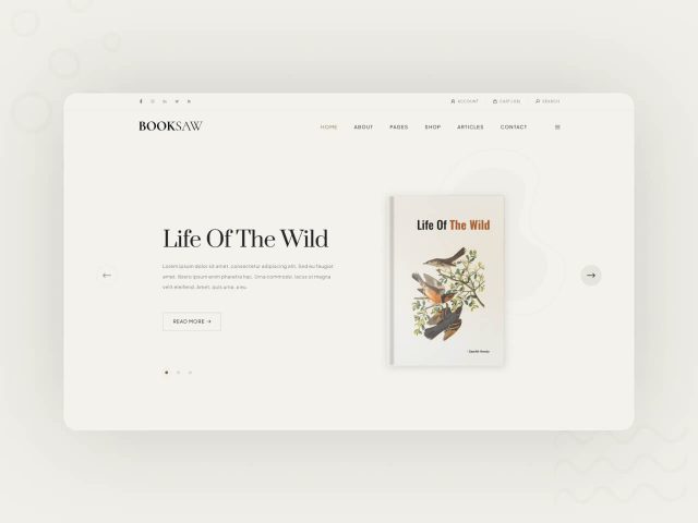 Booksaw - Free Book Store HTML Website Template