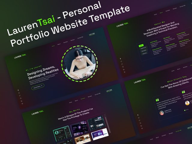 LaurenTsai - Personal Portfolio Bootstrap5 HTML/CSS Multipage Website Template
