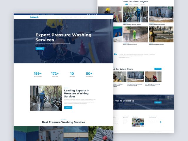 JetWash - Free Pressure Washing Bootstrap5 HTML/CSS Website Template