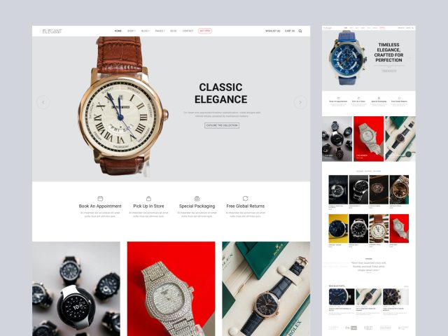 Elegant Watch Store HTML Template