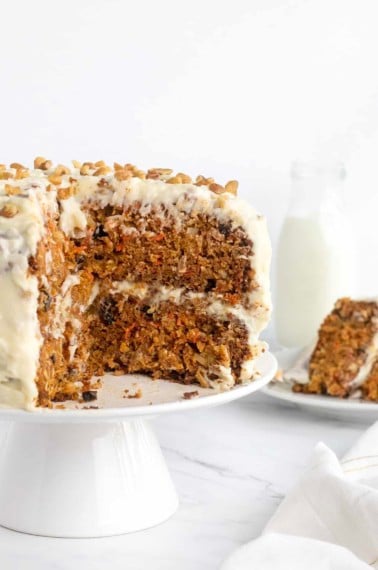 Pumpkin Carrot Cake by The BakerMama