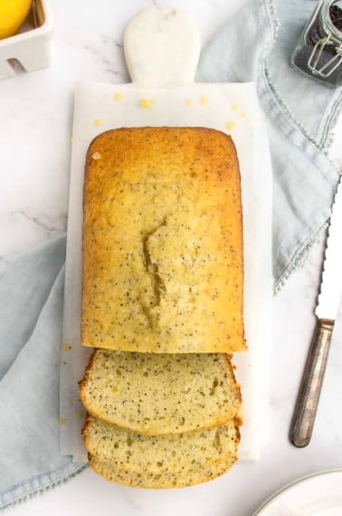 Lemon Poppy Seed Bread by The BakerMama