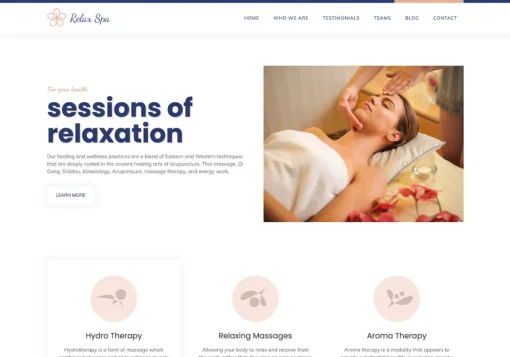 Spa WordPress theme Spa WordPress theme