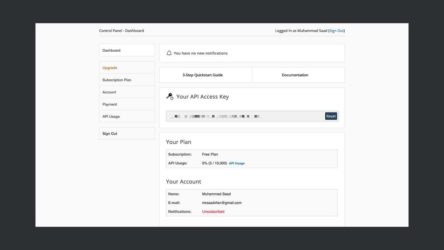 Ipapi Dashboard Thedevcouple