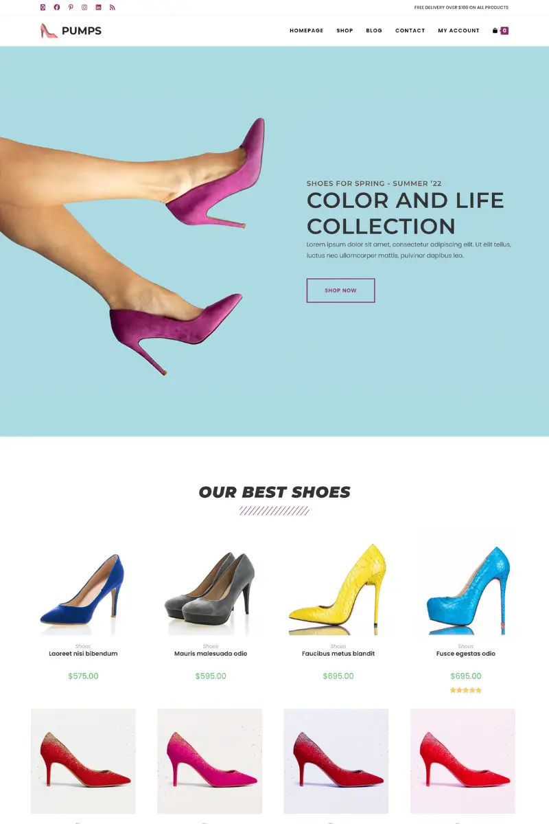 8+ Best Shoe Store WordPress Themes 2026 7 oceanwp shoes store 2478