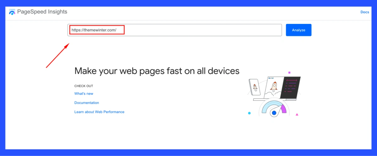 Google PageSpeed Insights website
