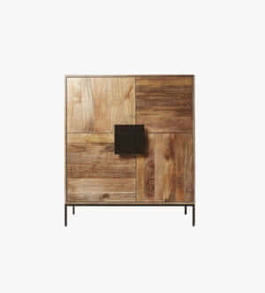 square-wood-vintage-cabinet Wood Rough Textured Cabinet