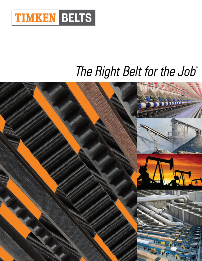 Timken Belts Product Line Brochure Cover Timken Belts Product Line Brochure Cover