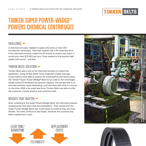 Super Power Wedge Powers Chemical Centrifuges