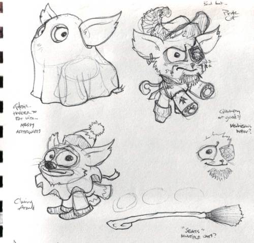 Ghost, Pirate Upgrades, Clown, Witch broom