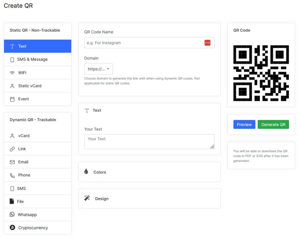 Generate Dynamic QR Codes