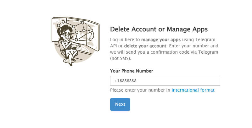 怎么删除或注销电报 Telegram 账号