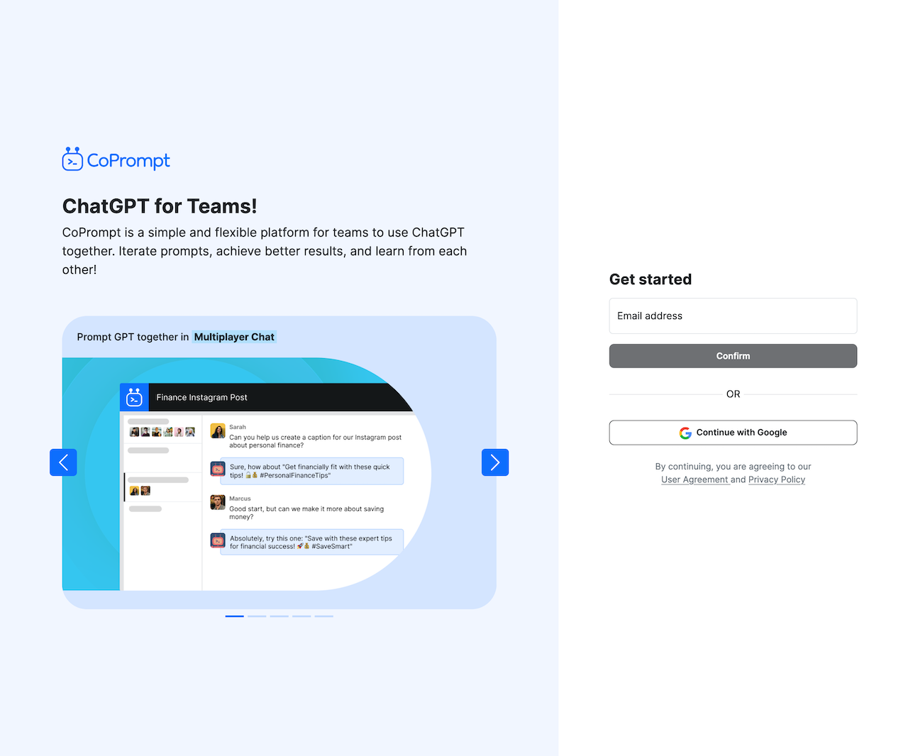 CoPrompt - enables teams to collaborate and achieve better results using ChatGPT
