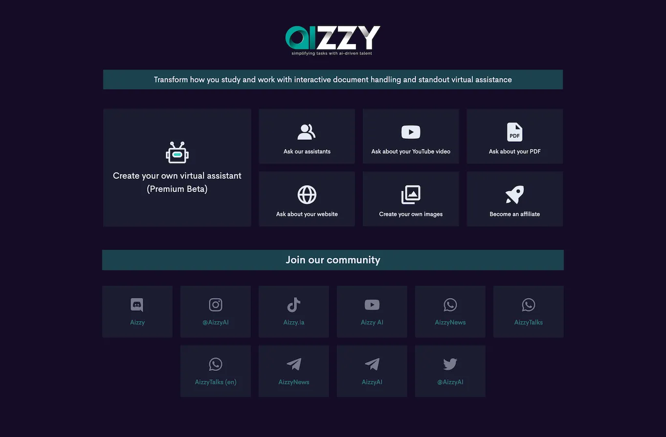 Aizzy.ai - Revolutionizing Study and Work Experiences