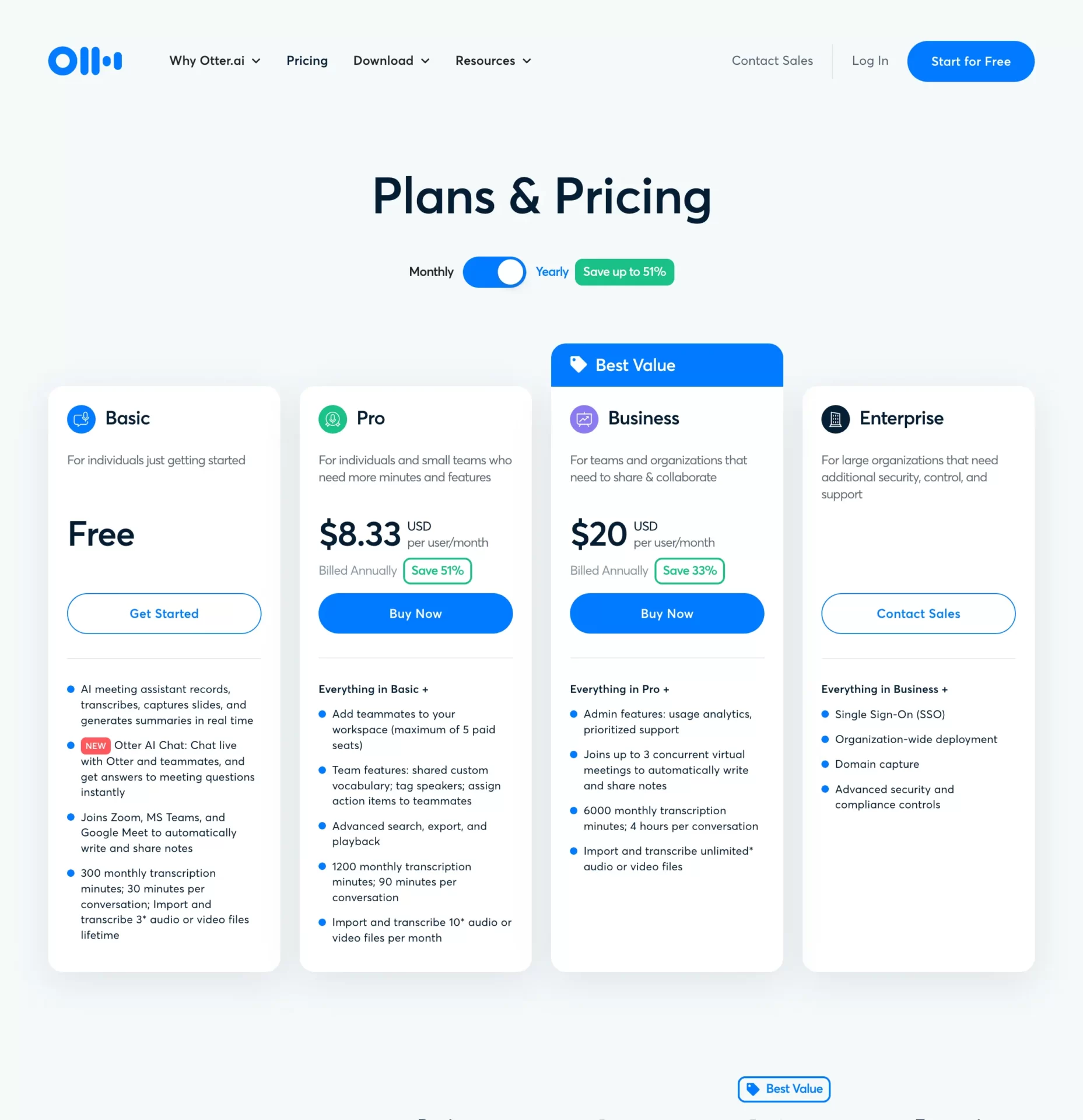 Otter.ai - AI-powered voice-to-text transcription software designed to assist with meeting note-taking and transcriptions