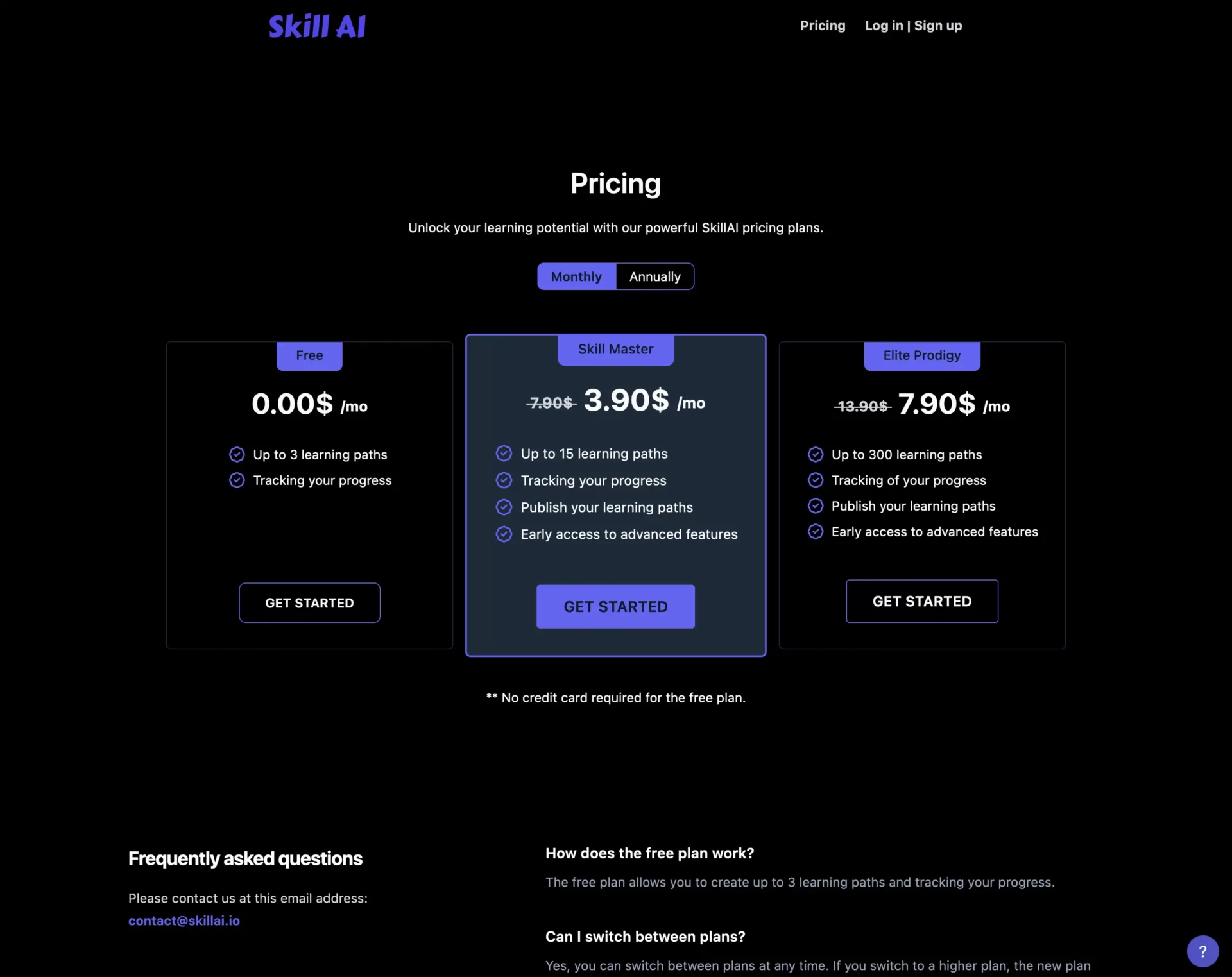 SkillAI.io - AI-Generated Learning Paths