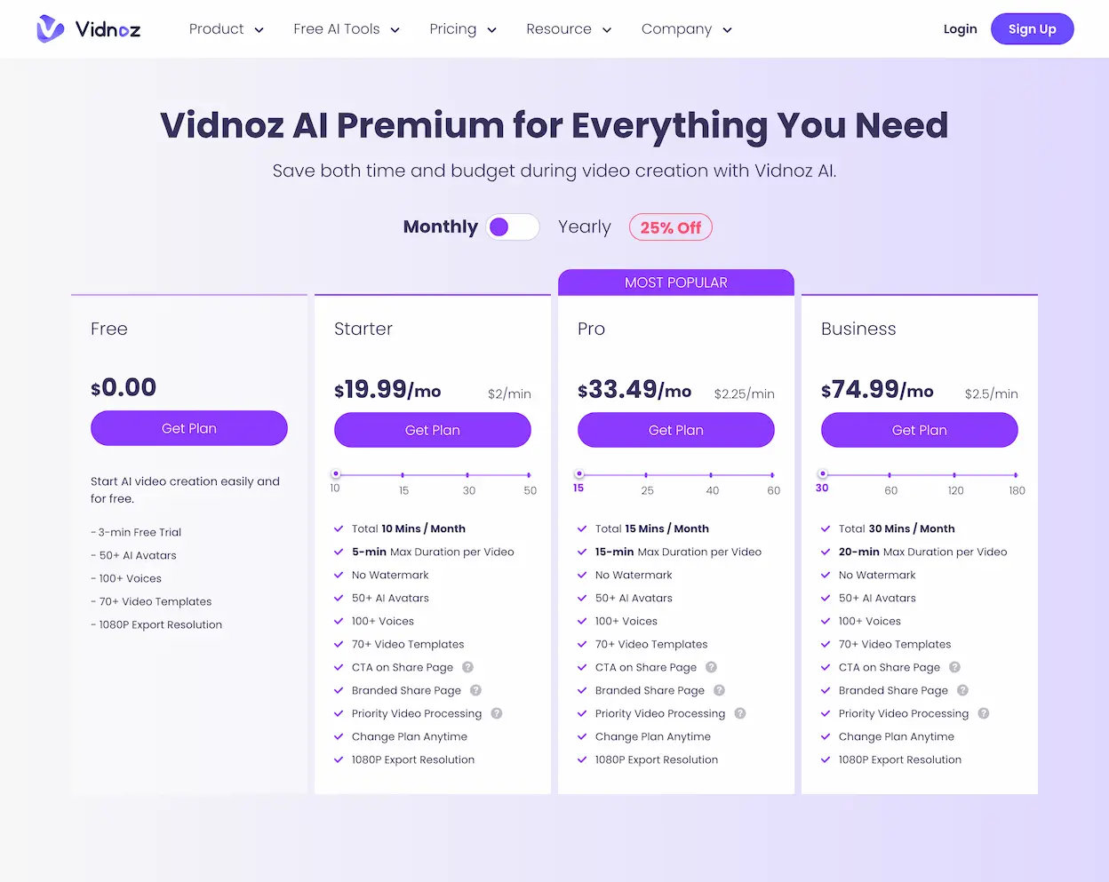 Vidnoz AI - Create Free AI Videos in 1 Minute