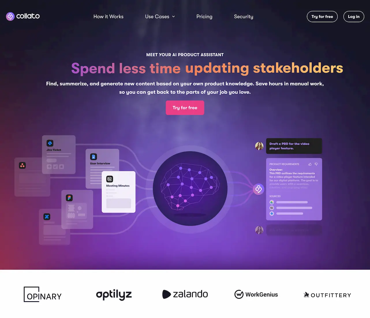 AI assistant for product manager:Collato