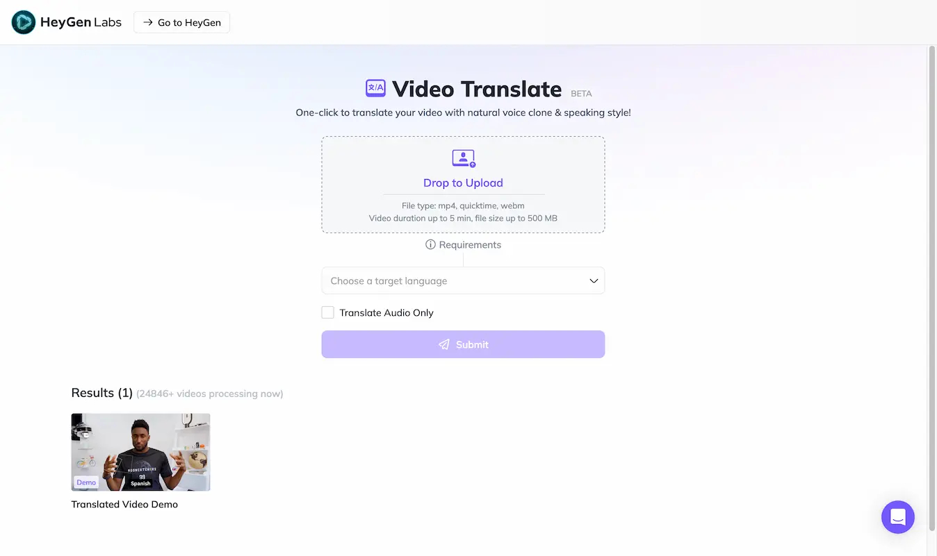 Video Translation- Translate your videos with a single click into any language