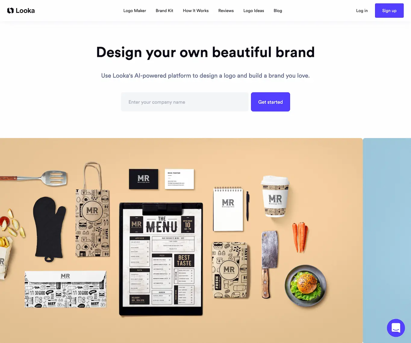 Use Looka's AI-powered platform to design a logo and build a brand you love.