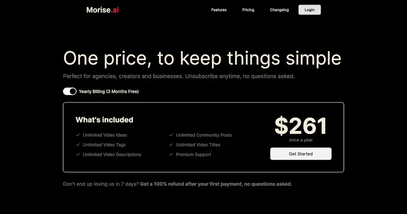 Morise AI- Reads your videos and auto generates title tags in seconds