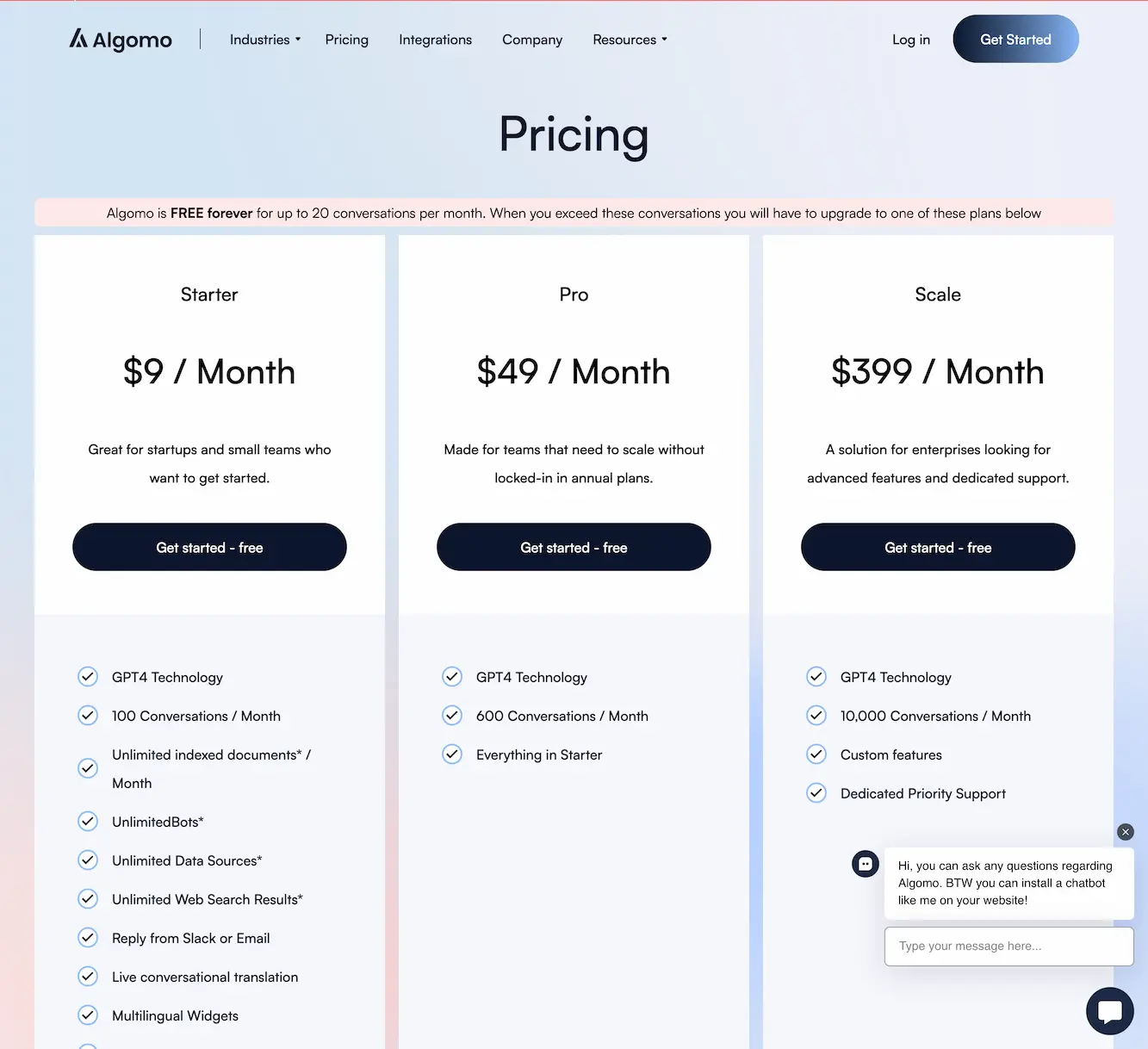 Algomo: AI-Powered Customer Support Solutions
