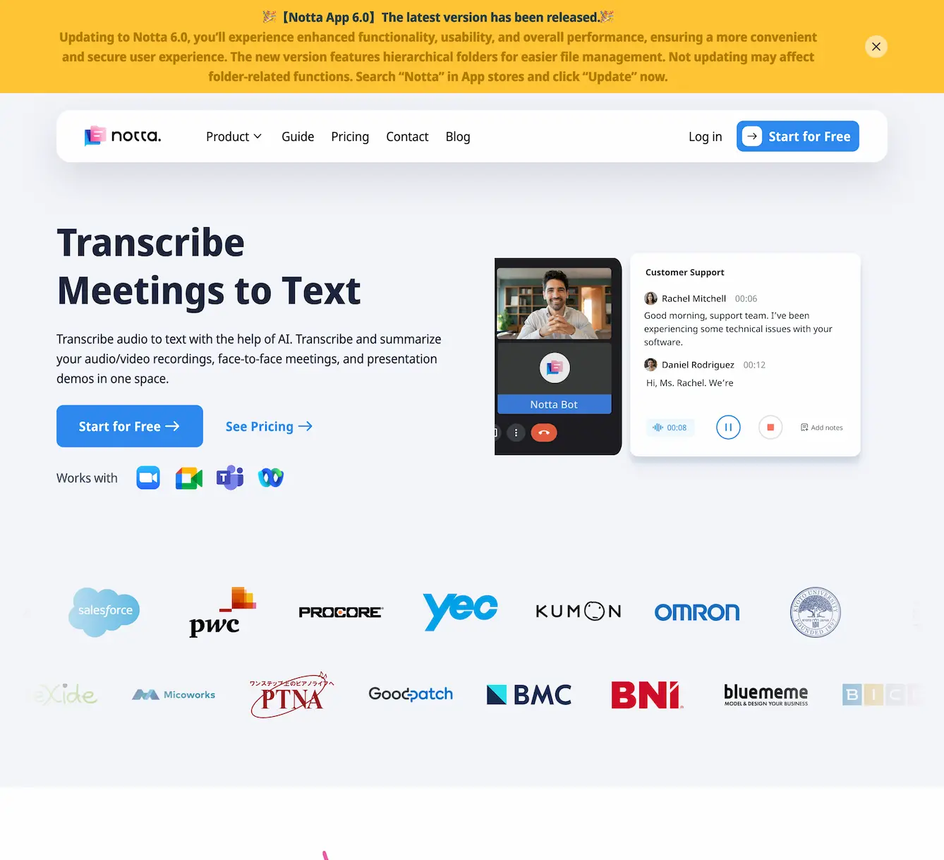 Notta - Transcribe Audio to Text Service