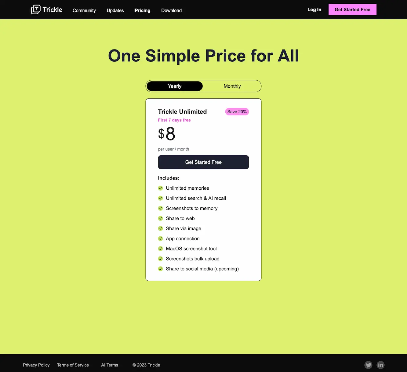 Trickle rescues your screenshot chaos with AI.