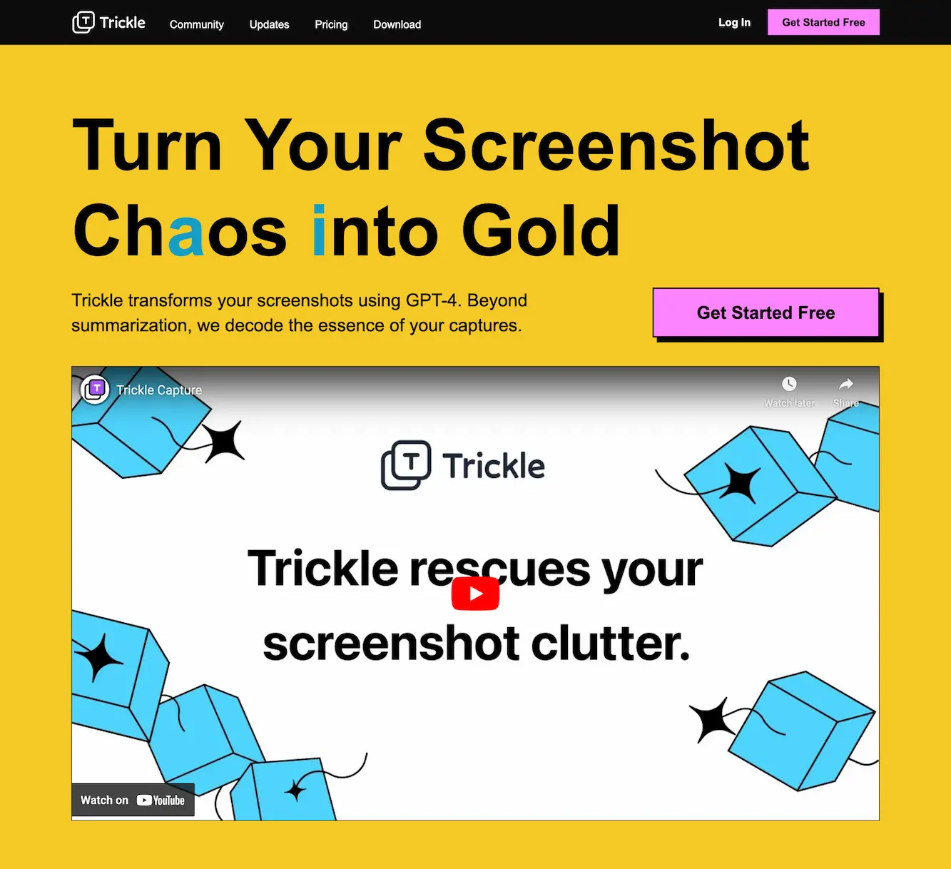 Trickle rescues your screenshot chaos with AI.