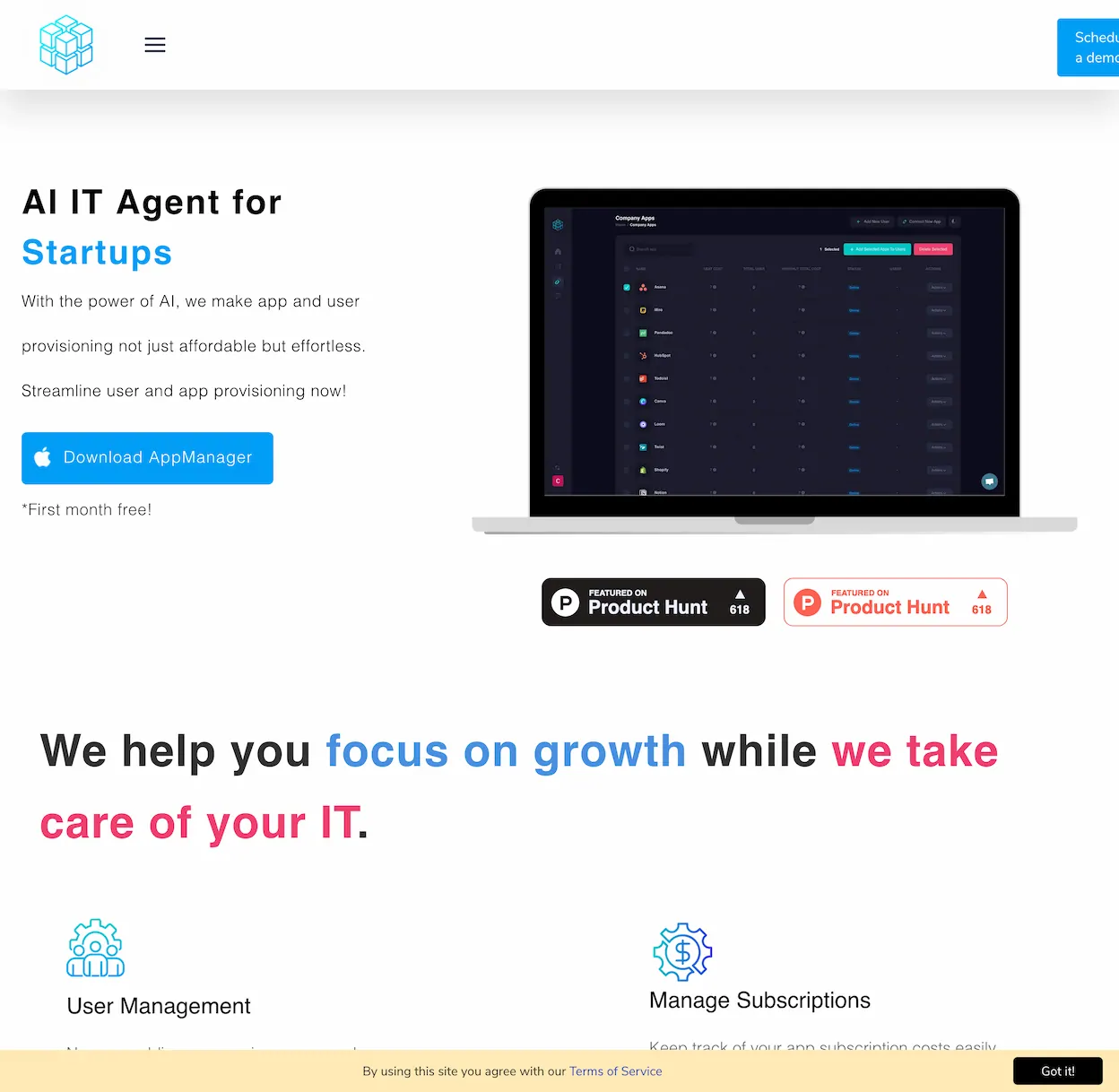AppManager: AI IT Agents for Startups
