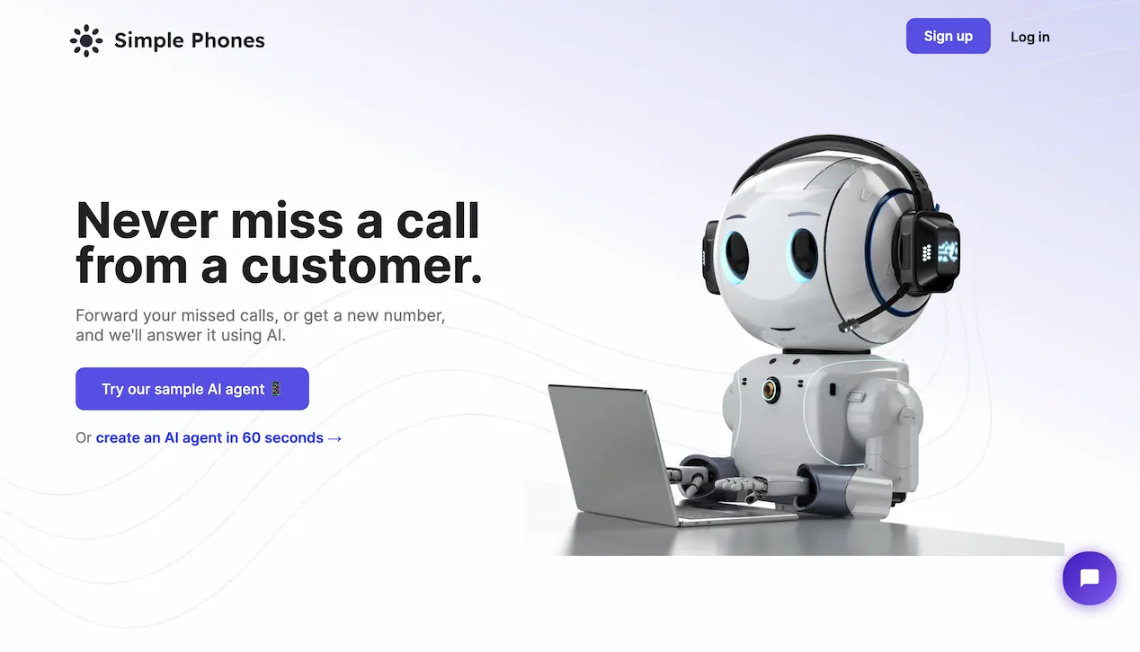 Simple Phones:Never miss a call from a customer