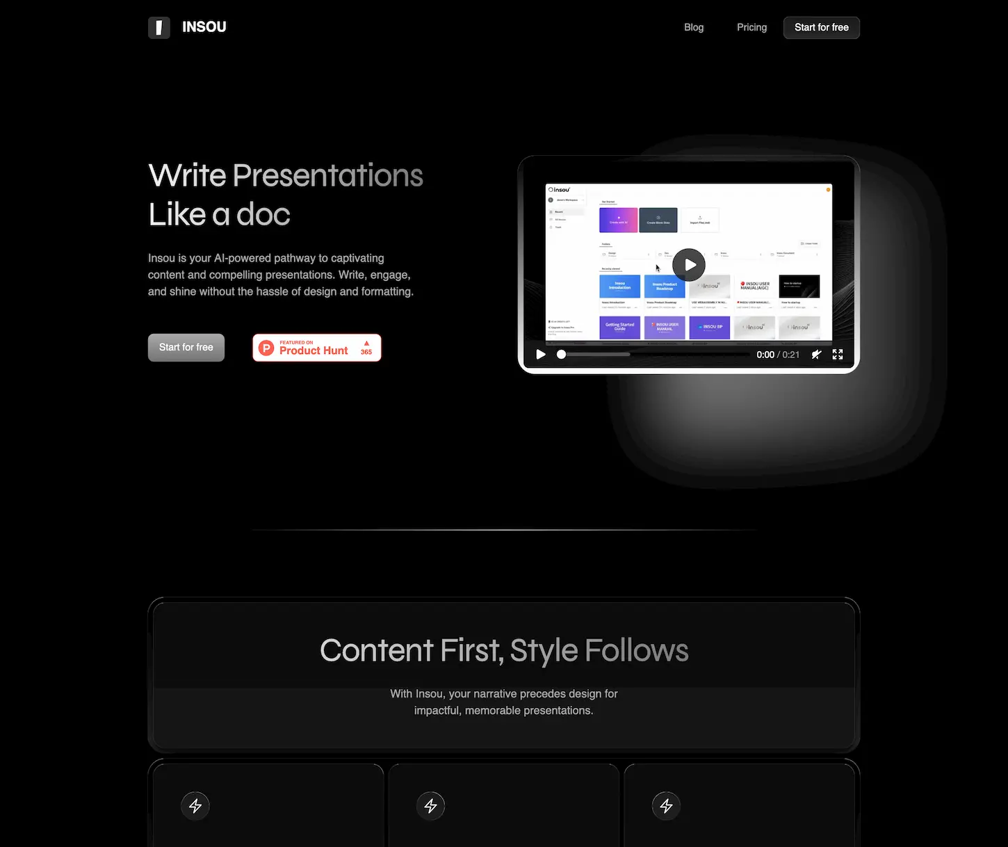 Insou: Write presentations like a doc