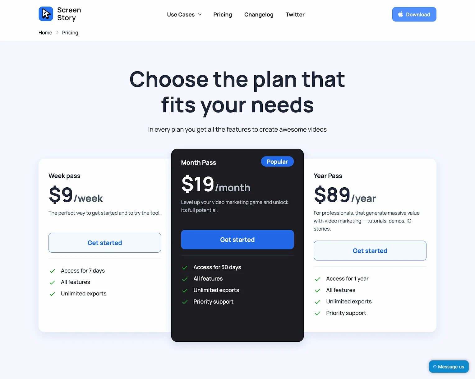 Screen Story- Create video demos, tutorials, education videos, gifs, and promo videos