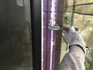 シーリング材を均等