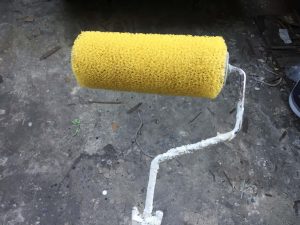 下塗りを厚く塗装