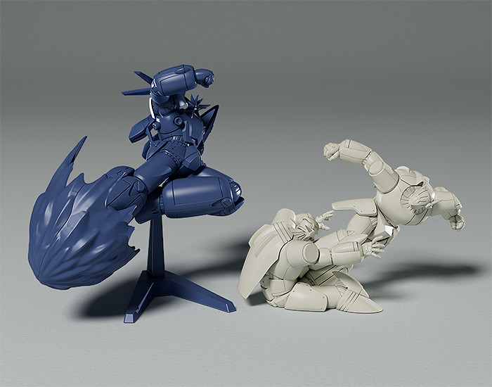 PLAMAX MF-64 minimum factory『ガンバスター スーパーイナズマキック/RX-7 イナズマキック エフェクトカラーVer.』トップをねらえ! 無可動プラモデル-010