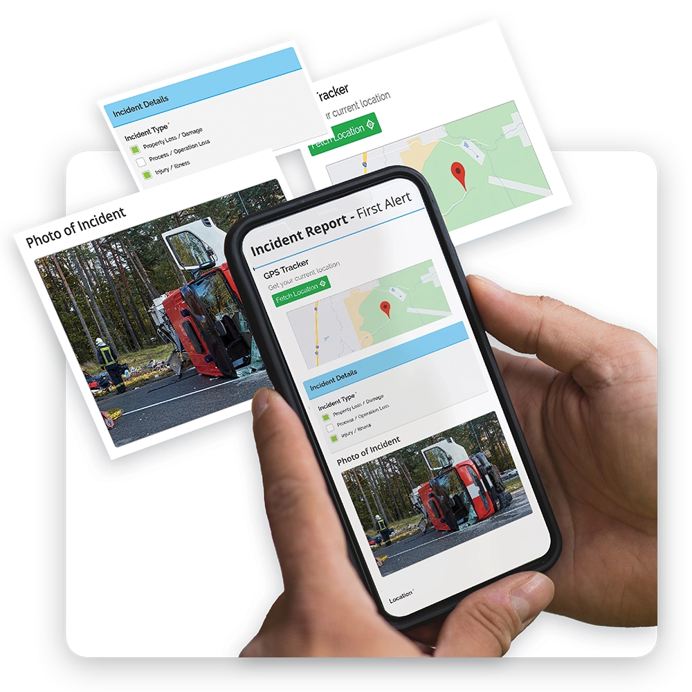 Environment Health & Safety Management Software EHS Software on tablet and desktop monitor