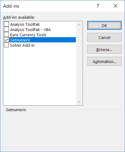 installing the addin to get function in all workbooks