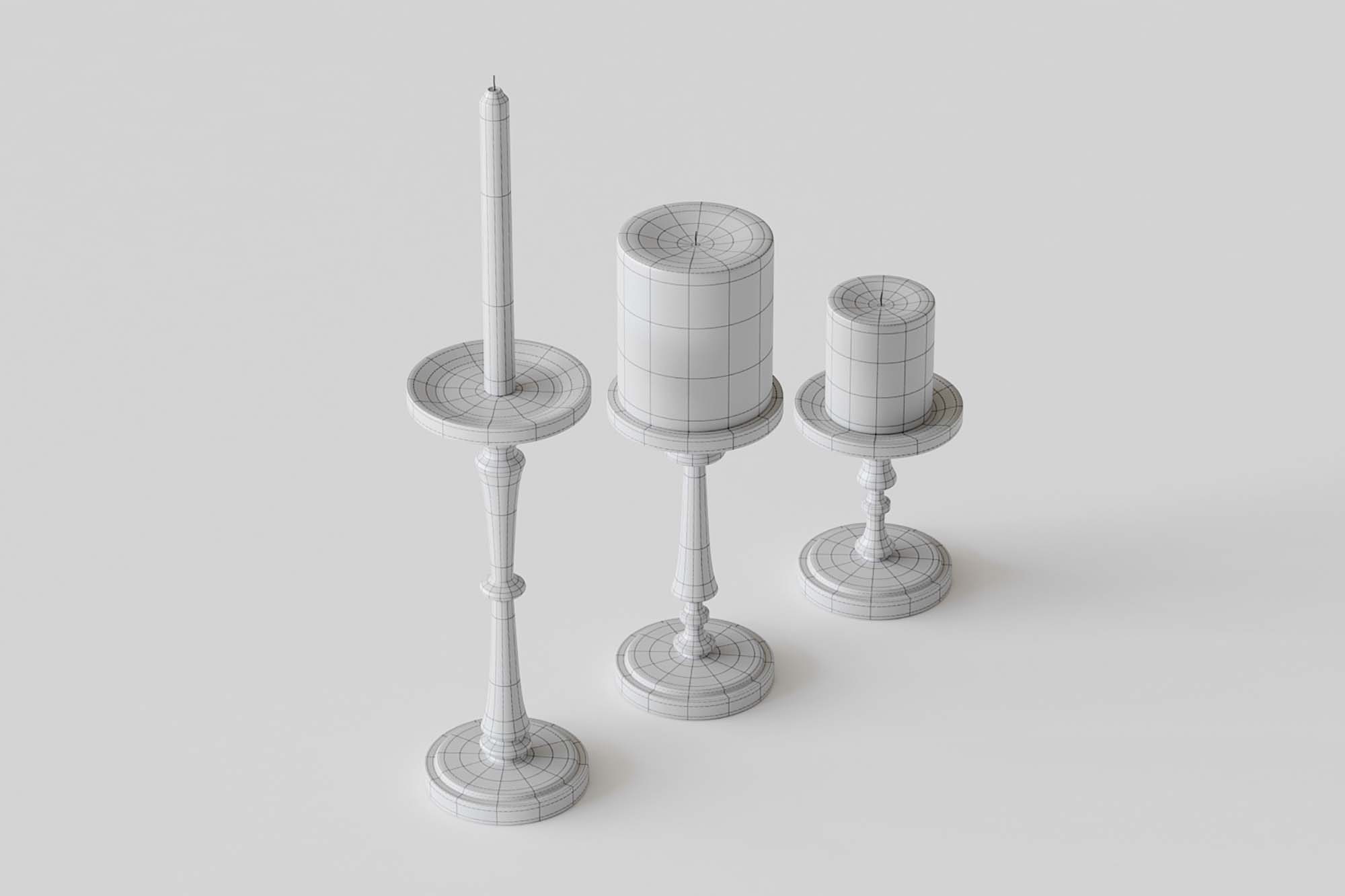 Candlesticks 3D Models 2
