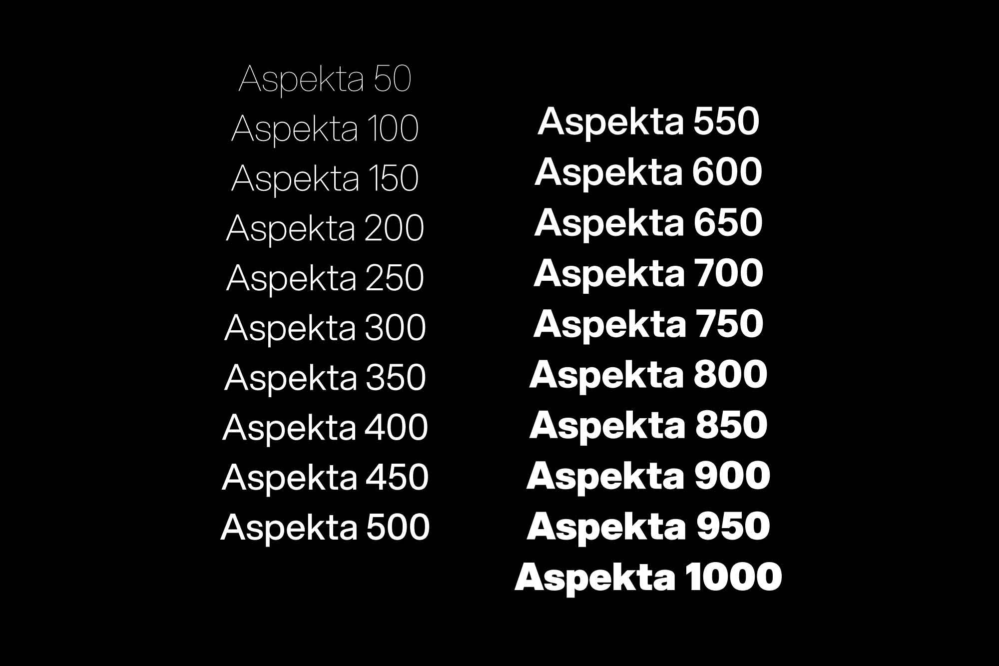 Aspekta Sans Serif Font 4