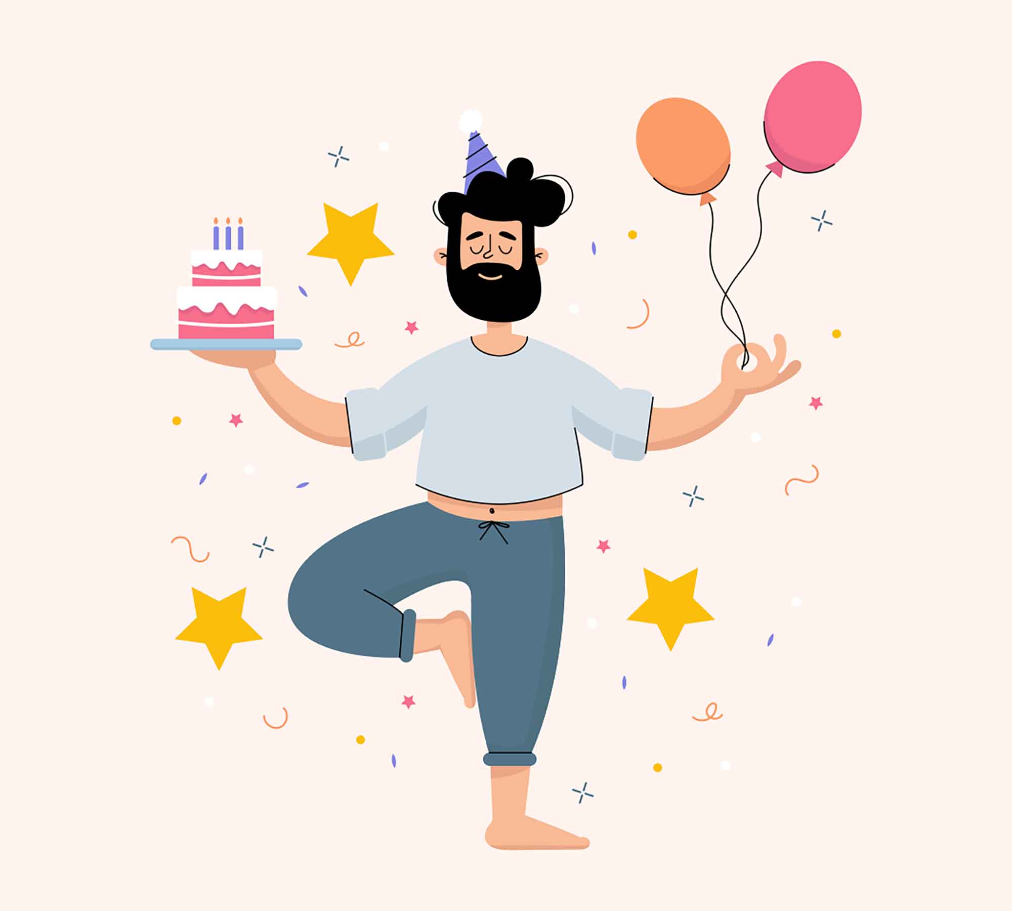 Birthday Celebration Illustration