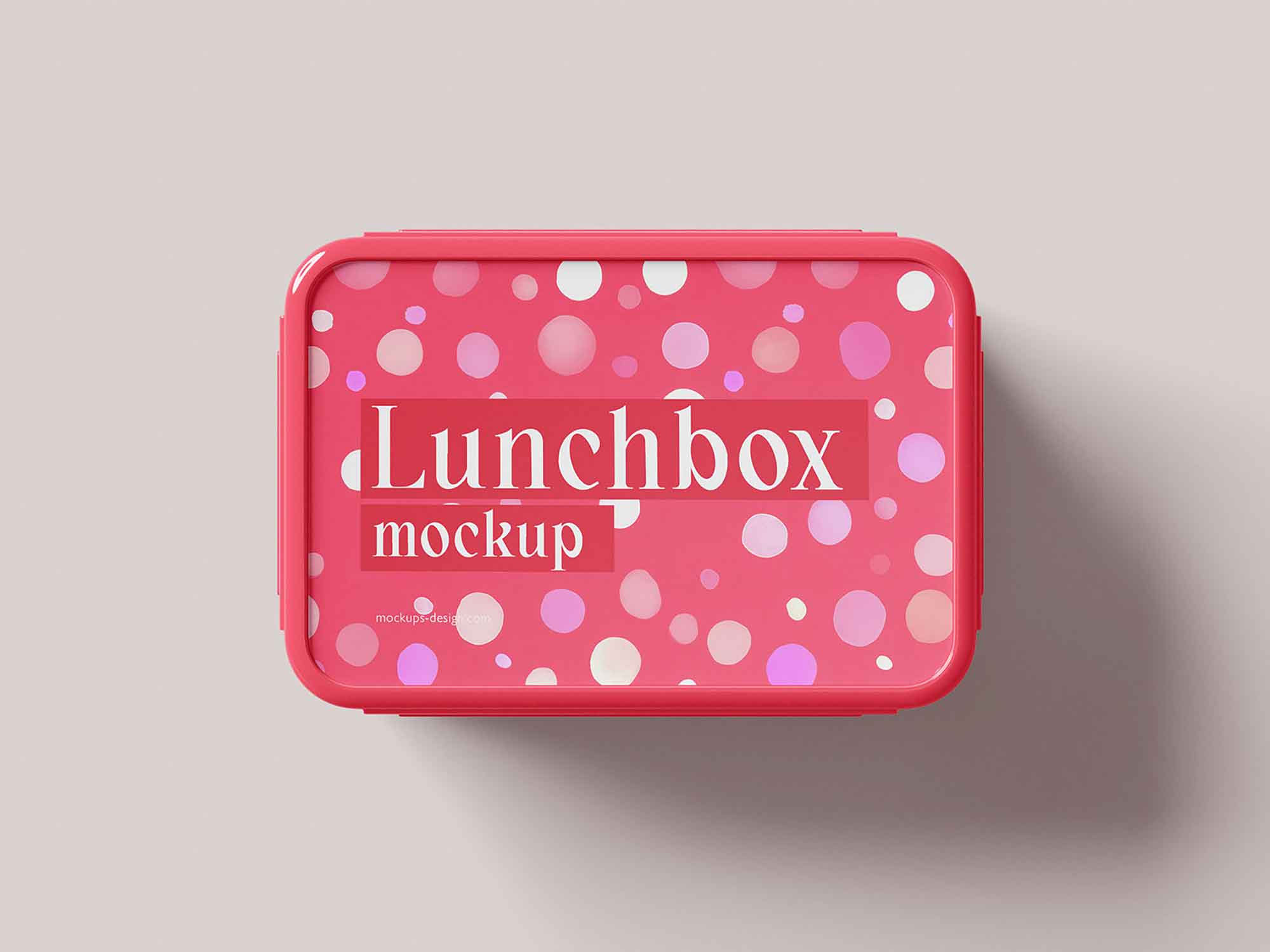 Plastic Lunch Box Mockup 2