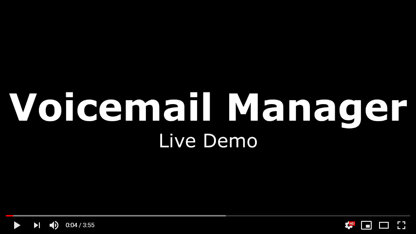 Voicemail Manager Overview and Live Demo video