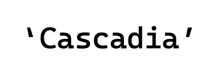Cascadia Code