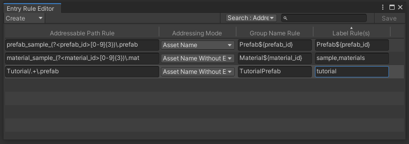 Per Asset Settings