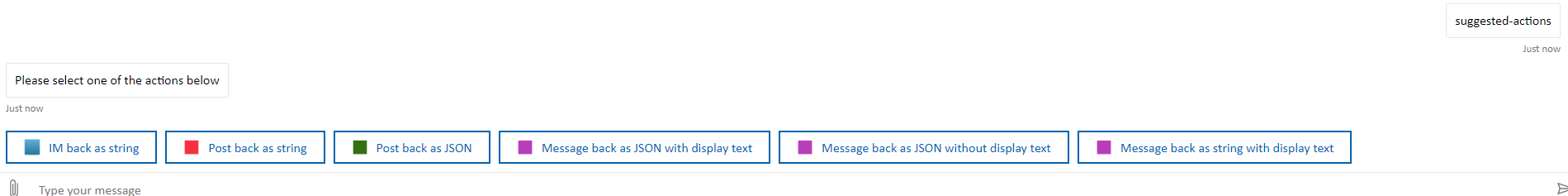 suggested actions