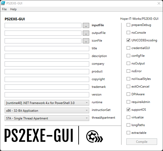 Screenshot from the Main Page