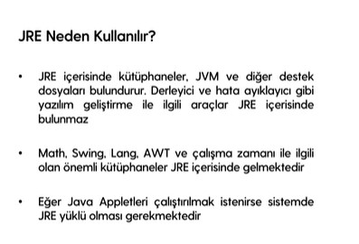 jre neden kullanılır