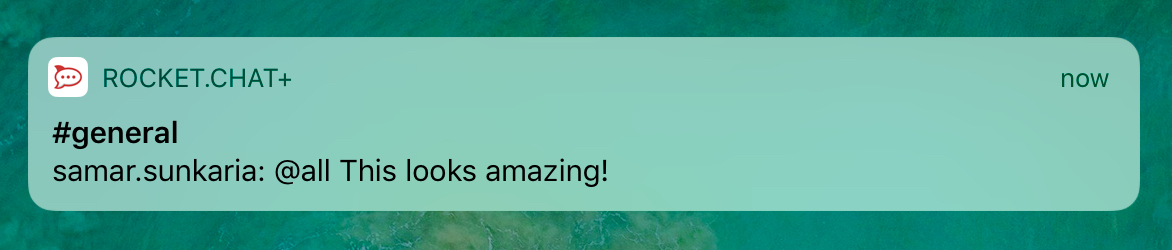 Push notification on iOS